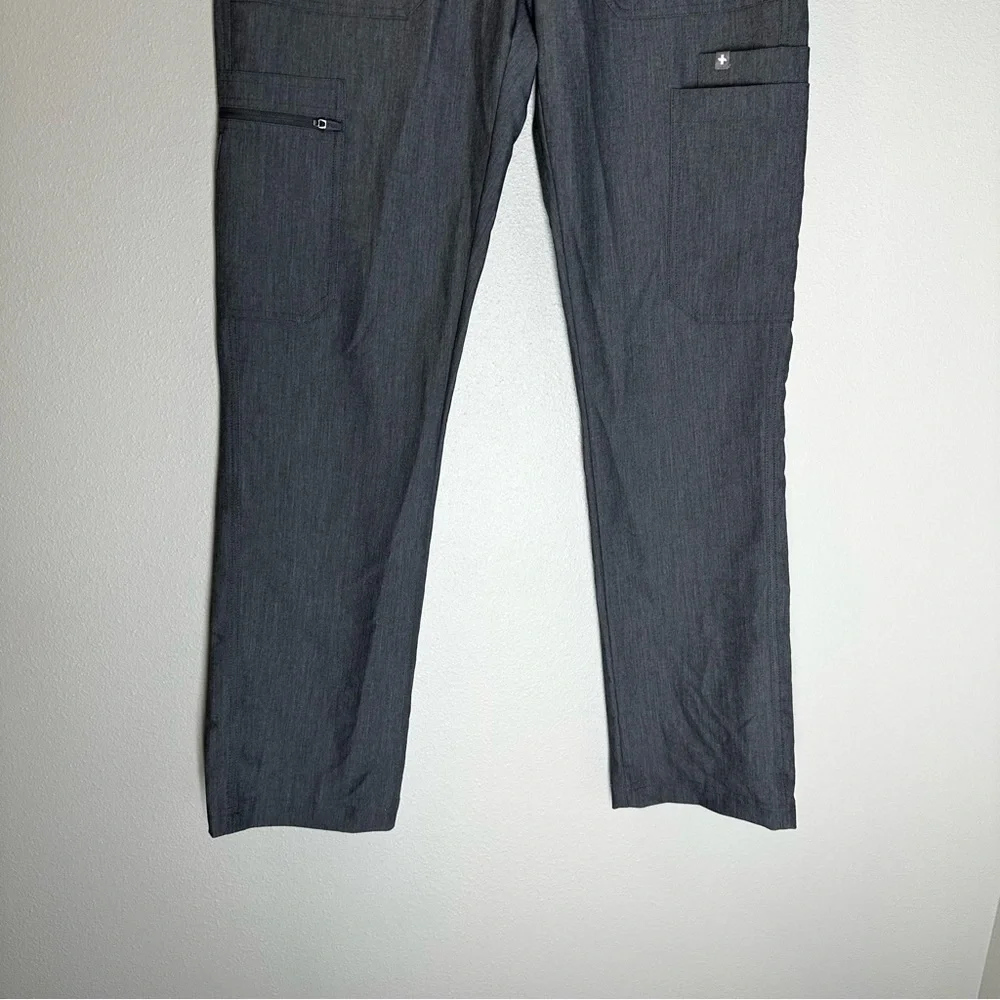Figs Cairo Cargo Scrub Pants Graphite Gray Size S Men’s Elastic Waist Drawcord